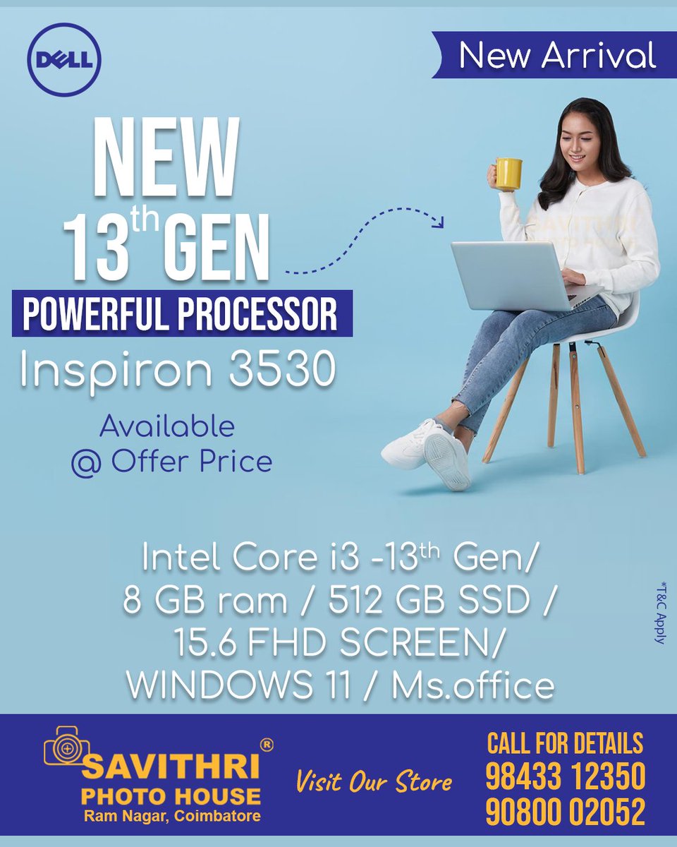 SavithriPhotoH's tweet image. Attention School students and College Students !
We are now providing Branded Laptops at Aggressive prices in #coimbatore from #savithriphotohouse a #camerastore and #computer in your Kovai.
There are offers in #asuslaptops and #delllaptops #LenovoLaptops