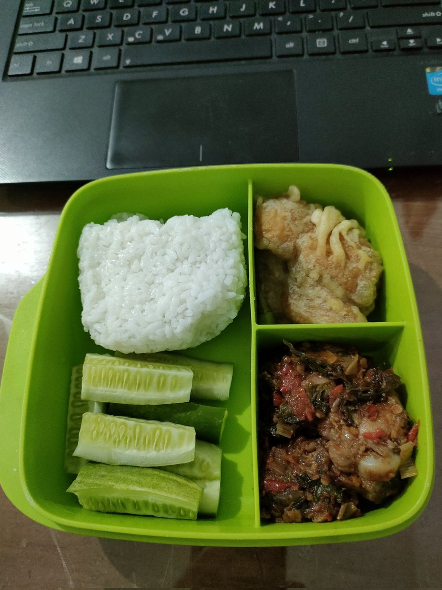 River5ong's tweet photo. Maksi biar gak oleng...mbontot nasi timun tahu dan ayam woku. #Iritmodeon https://t.co/kVk7YNKDfo