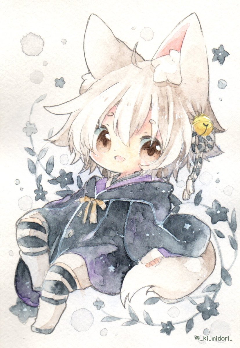 「創作っ狐の萌乃君。」|きい(きみどり)のイラスト