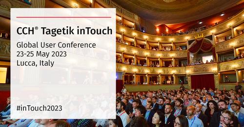 Register for CCH Tagetik inTouch, which offers plenary sessions, workshops, and social activities to explore CPM, foster global connections, &showcase how CPM technology can meet customer needs.  
events.wolterskluwer.com/event/d5e549fa…
#cch #cchtagetik #wolterskluwer #SAMCorporate #cpmsolutions