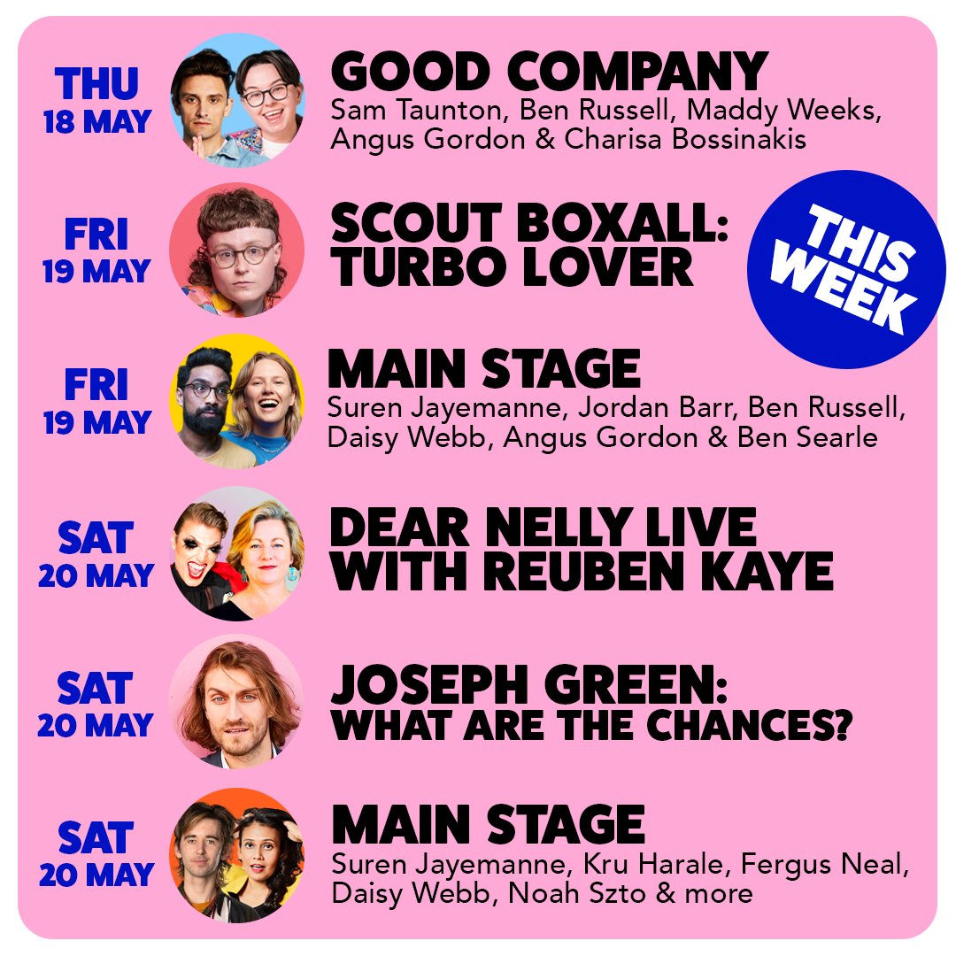 This week, <a href="/samtaunton/">sam taunton</a>
<a href="/ReubenKaye/">Reuben R Kaye</a> <a href="/scoutboxall/">scoot</a> <a href="/jbarr_666/">Jordan Barr</a> <a href="/JayEManne/">suren jayemanne</a> and so many more are here making you laugh at Comedy Republic! 

There’s hilarious lineup shows, stellar solo performances, and live podcasts all in the mix 🤩

Get tickets now at comedyrepublic.com.au