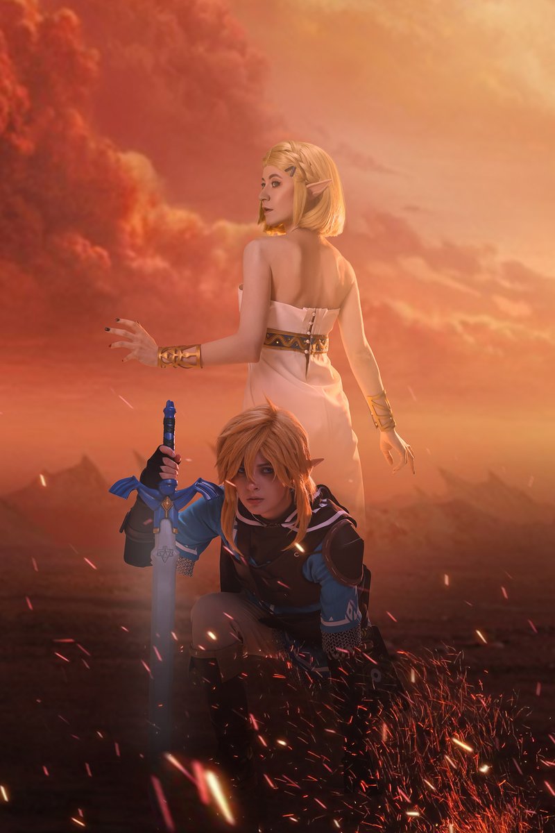So they are back 🔥⚔️🍎
Happy Zelda season, Happy #TOTK release  

Zelda <a href="/CosplayOdango/">Odango&cosplay</a> Link @your_palico
Ptoto/Art: <a href="/AlfElbarto/">Alf</a> / @your_palico
#zeldacosplay #ZeldaTearsOfKingdom #BOTW
