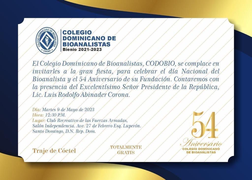 codobiord's tweet image. Asiste Bioanalistas