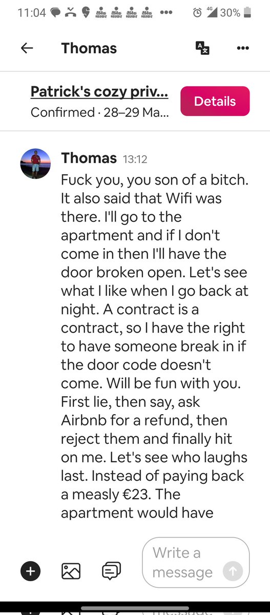 @airbnb_fr @AirbnbHelp @Airbnbceo @Airbnb 

I feel extremely fearful and danger for my family living in apartment with such aggressive guests and your customer care is no support