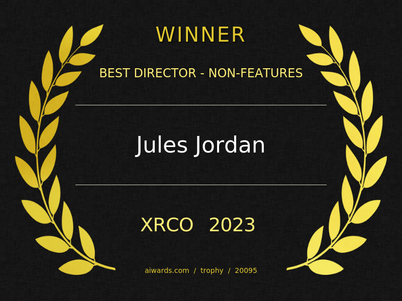 🎉 Big news! 🏆 Congrats to @julesjordan for winning Best Director - non-features at the #XRCO Awards 2023! 🎬 Your hard work and talent have paid off, keep killing it! 👊🏼 #Proud #DirectorExtraordinaire 🎥