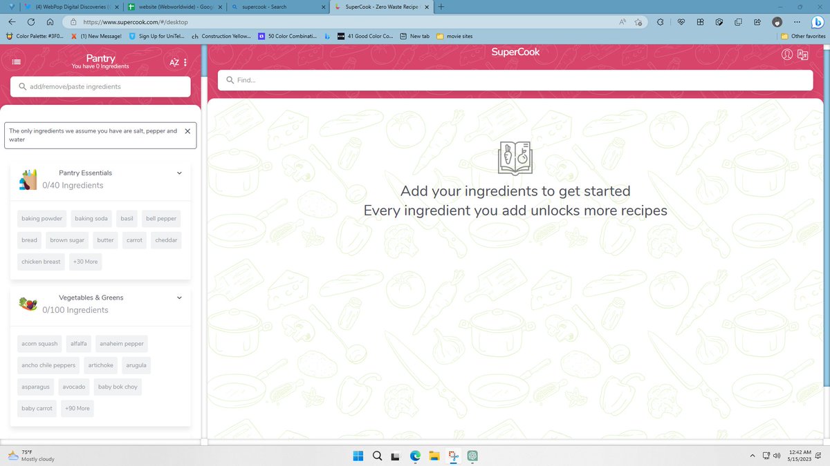 Webpop_Media's tweet photo. Just type what ingredients you have in your kitchen and this website will tell you the recipes you can make.
 https://t.co/CzDg6r7Lyt
#Supercook
#RecipeFinder
#QuickMeals
#KitchenHacks
#webpopmedia 
#Digitaldiscoveries https://t.co/0wmgMPCkA1