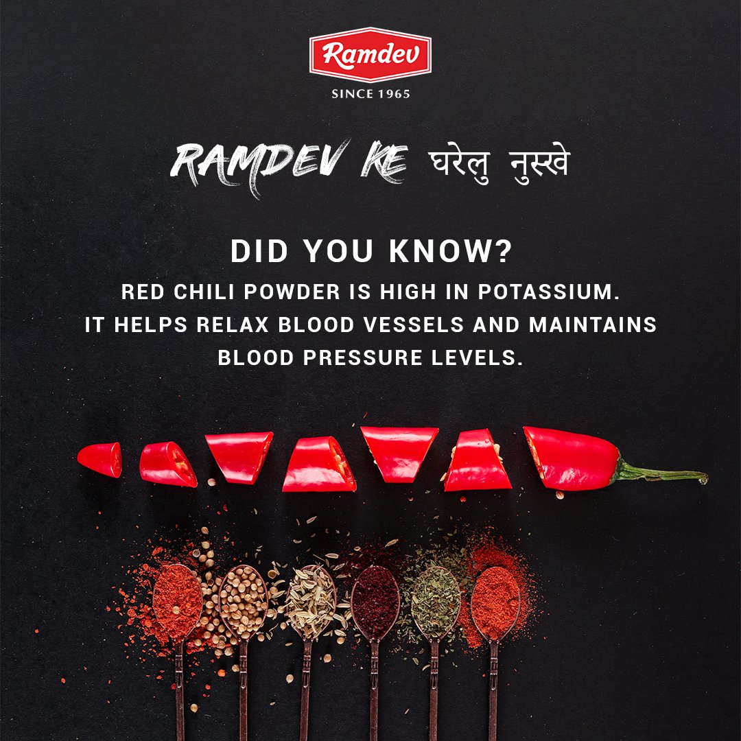 Ramdev_Food's tweet image. Add Ramdev's Red Chili Powder to your meals and add a kick of flavor to your dishes! 

Buy your pack now at ramdevstore.com/product/red-go… 

#Ramdev #RamdevStore #RamdevMasala #Kitchen #kitchenhacks #RamdevSpices #BlendedSpices #PremiumBlendedSpices #PremiumSpices
