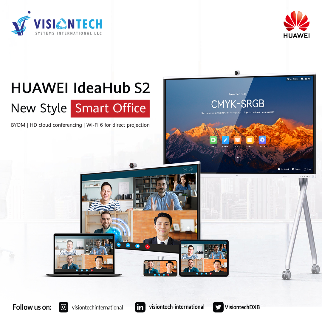 VisiontechDXB's tweet image. Huawei #IdeaHub S2 is equipped with Bring Your Own Meeting (BYOM), HD immersive meeting quality, Wi-Fi 6 for direct projection, and ultra-low writing latency.

bit.ly/3I6cJxa

#IdeahubS2 #HuaweiIdeahub #Whiteboard #InteractiveCollaboration #BYOM #MeetingRoom