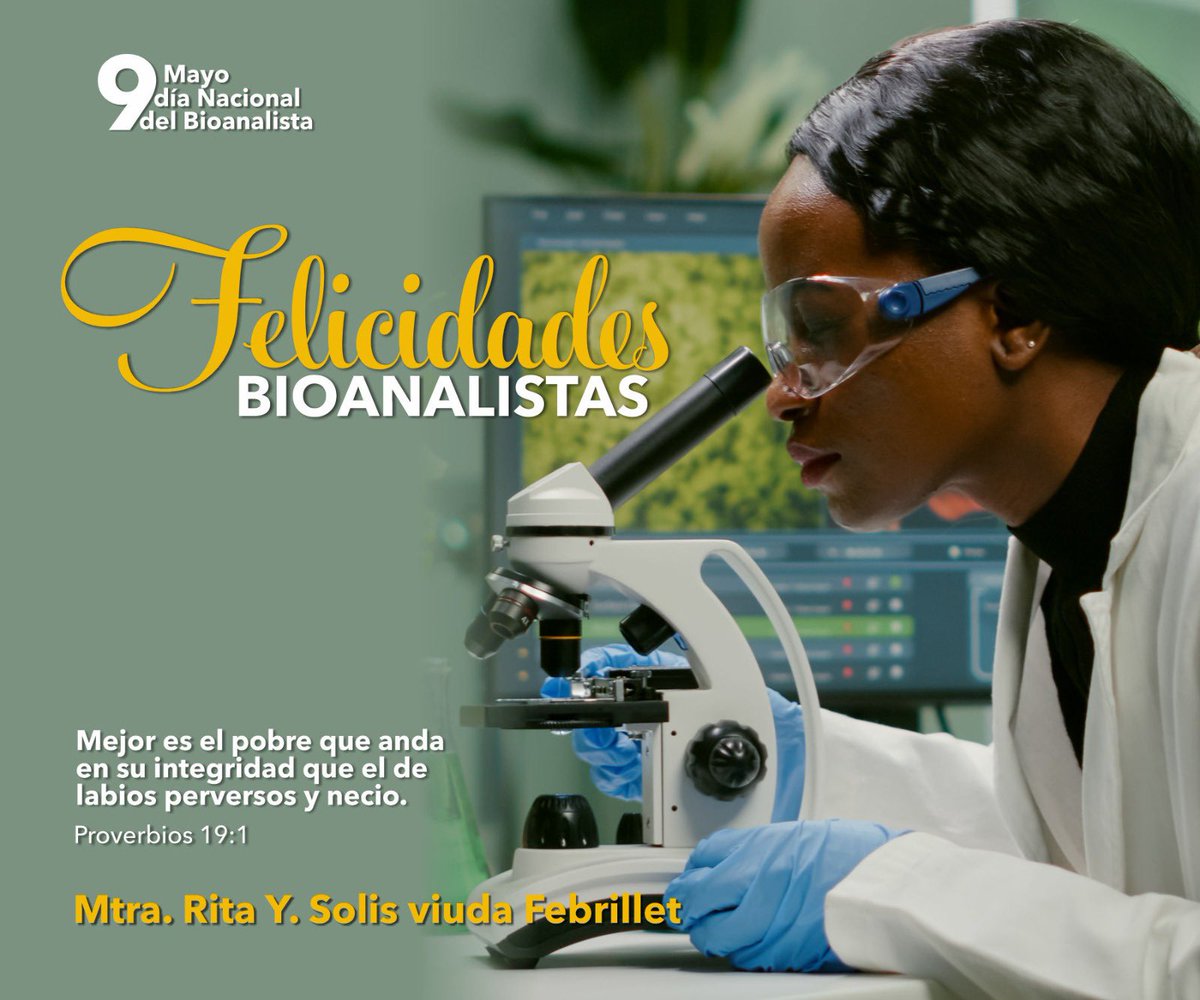 codobiord's tweet image. Felicidades Bioanalistas