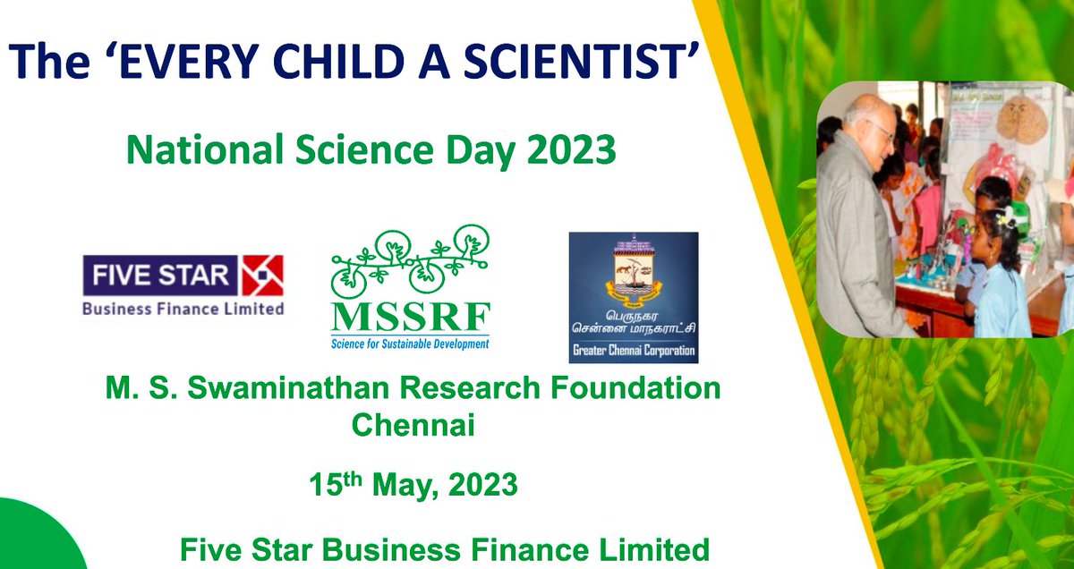 .<a href="/mssrf/">MSSRF</a> &amp; Five-Star Business Finance Ltd, join hands to launch Every Child A Scientist Summer Course for #school #children of Mayiladuthurai district, #TamilNadu, at the Fish for All Centre #Poompuhar
<a href="/chennaicorp/">Greater Chennai Corporation</a> <a href="/RAKRI1/">Dr J Radhakrishnan IAS</a> <a href="/MayilaiDistrict/">Mayiladuthurai District Collector</a> <a href="/doctorsoumya/">Soumya Swaminathan</a> <a href="/HariharanGN/">G N Hariharan</a> <a href="/Velvizhi2017/">Velvizhi</a>