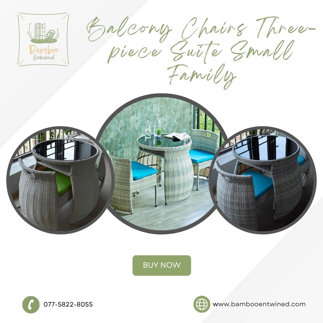 Seeking comfort and relaxation? Look no further! Our #threepiecebalconychairsuite is perfect for small families. Create cherished memories in your own private outdoor retreat #FamilyComfort #bambooentwined #bambooproducts #furniture #uk #environmentallyfriendly #RelaxationStation