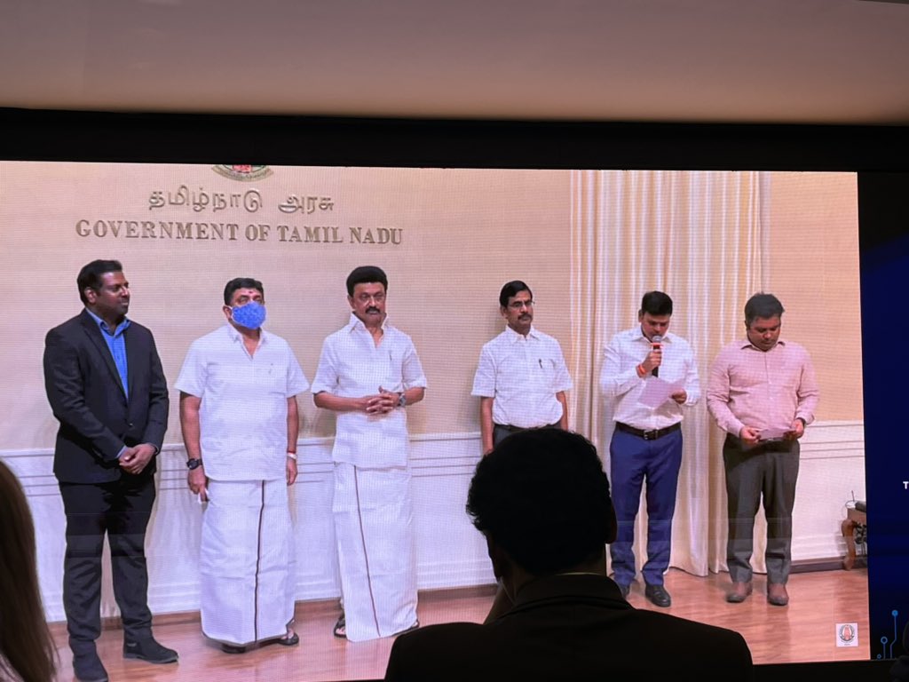 SindhuHarih's tweet image. This has been a long time coming, and is now IT minister @ptrmadurai ‘s first official event 
CM officially opens doors to iTNT hub- the new emerging tech development ecosystem located at the Anna University campus