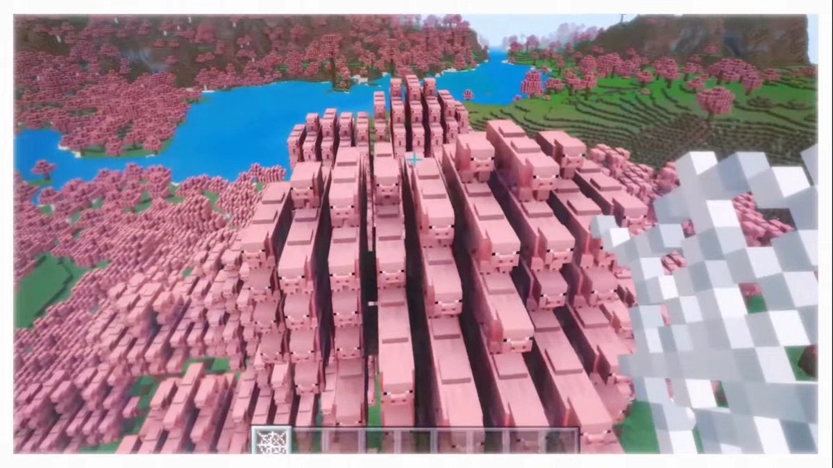 Minecraft Portal 🎄🇧🇷 #MAM2023 on X: 🌸Oh! Veja as possibilidades de  construção com a madeira de cerejeira O que você está sonhando em criar com  este novo tipo de madeira rosa?  /