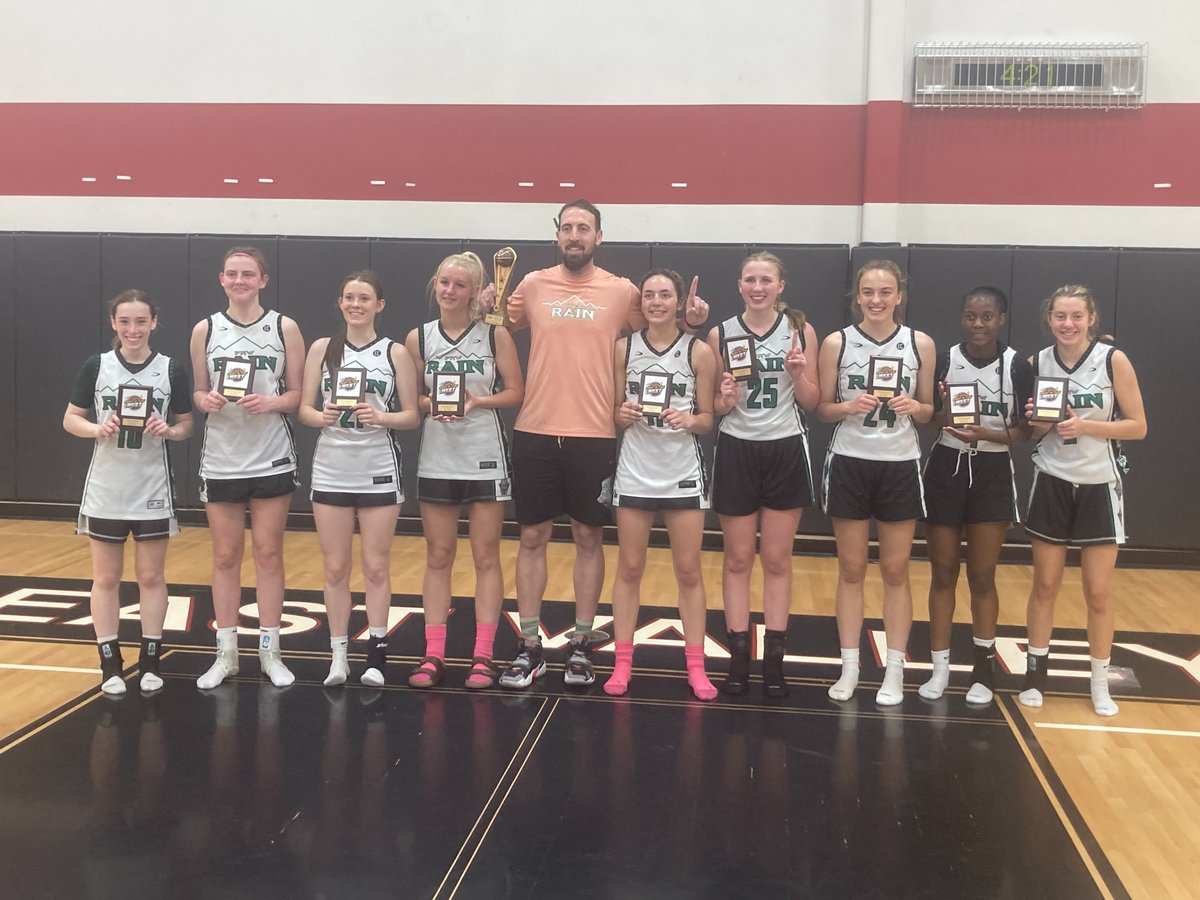 2023 Yakima Best in the West Champions!
Skagit Valley Rain!
Emmy Hart - 26 points in Championship Game vs. NW Blazers (8 Three Pointers!)  
15.4 ppg for tournament. GO RAIN!