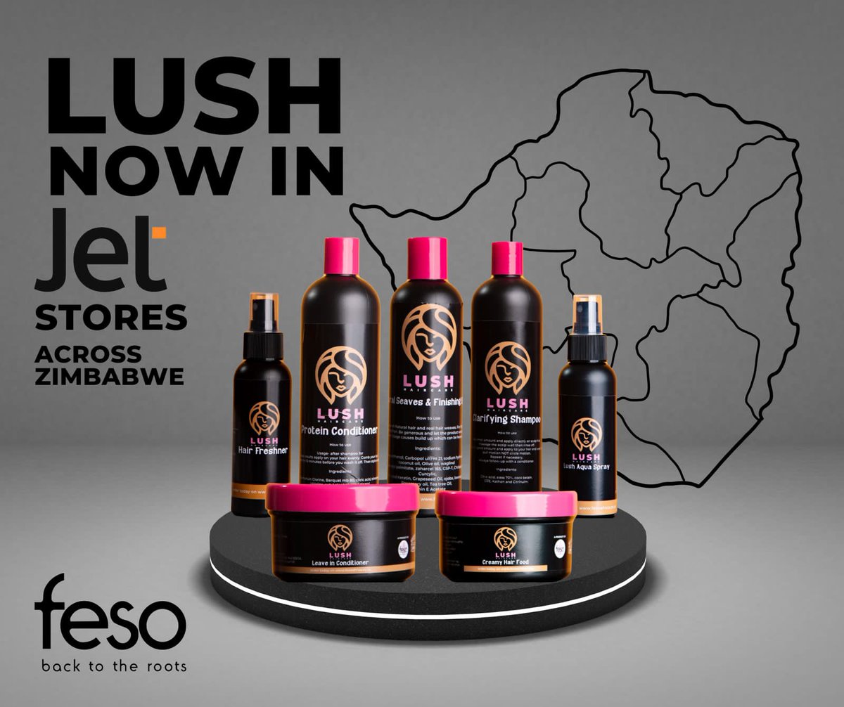 Feso_Zim's tweet photo. #Mondaymorning to all our esteemed clients&amp;customers,  LUSH hair products available at JET STORES &amp; many other pharmacies. 

For  wholesale supplies to other pharmacies&amp;retail outlets 

WhatsApp +263 772 446 731

WhatsApp +27 78 389 3757
#MothersDay #motherhood 
#Mondayvibes 

RT https://t.co/JCVMNDvP7Y