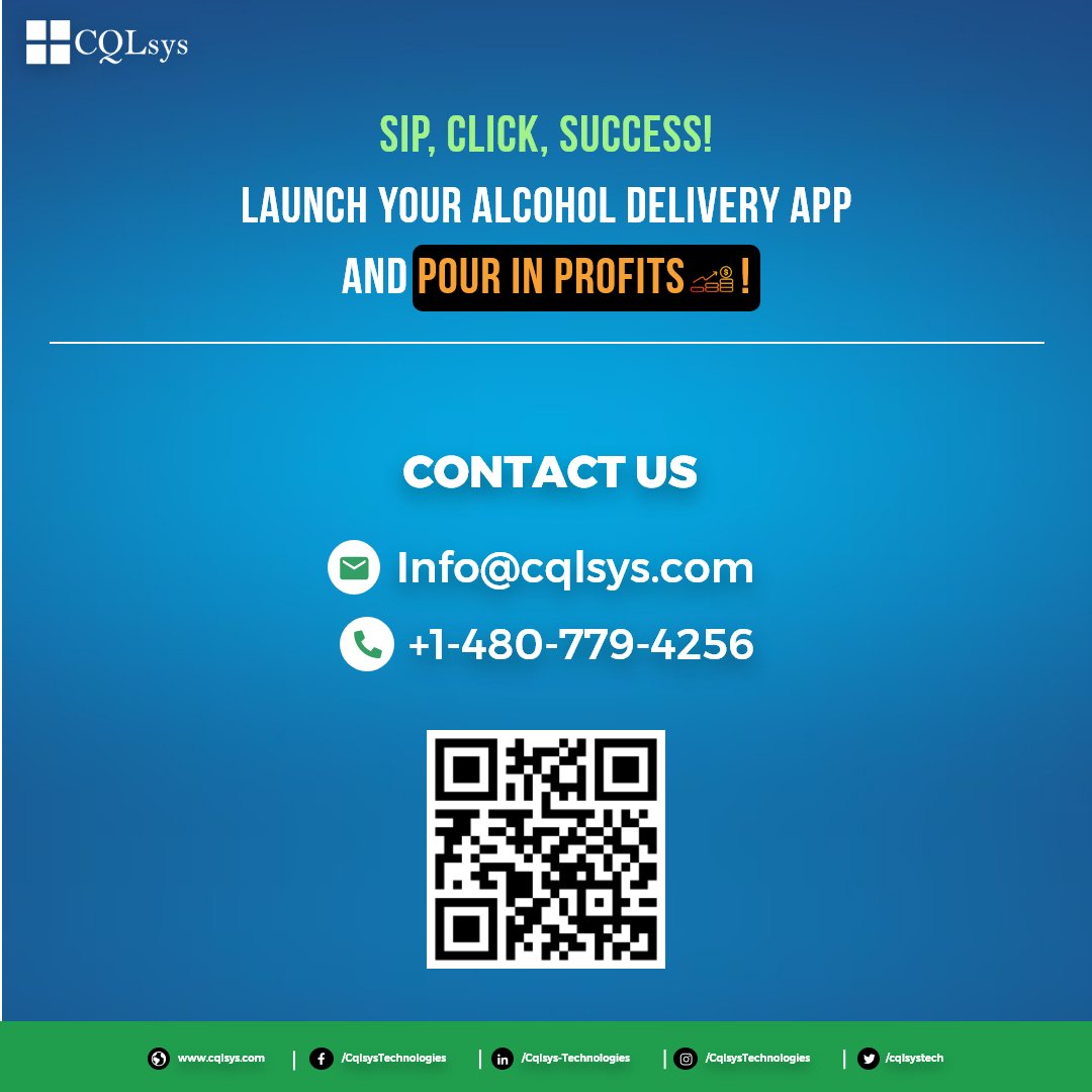 🚀 Thirsty for success? 
Introducing our #Alcohol Delivery #App_Development services! 📲🥂 Expand your #reach, provide a seamless #experience, and #boost #profitability. Cheers to a thriving business! 🌍💼
#AlcoholDelivery #AppDevelopment #BusinessSuccess
bit.ly/41K5EcE