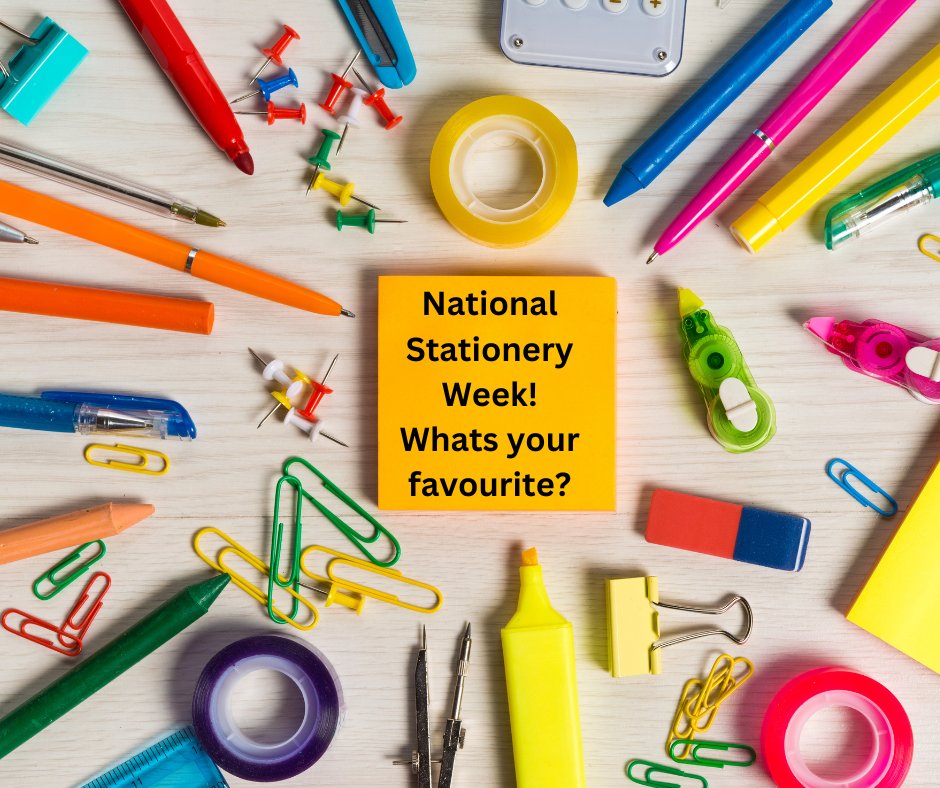 Did you know its National Stationery Week!
A week to celebrate all things stationery!
We would love to know your favourite piece of stationery that you cannot live without! 👍
Please do share in the comments! 🖊️
#natsatweek2023
