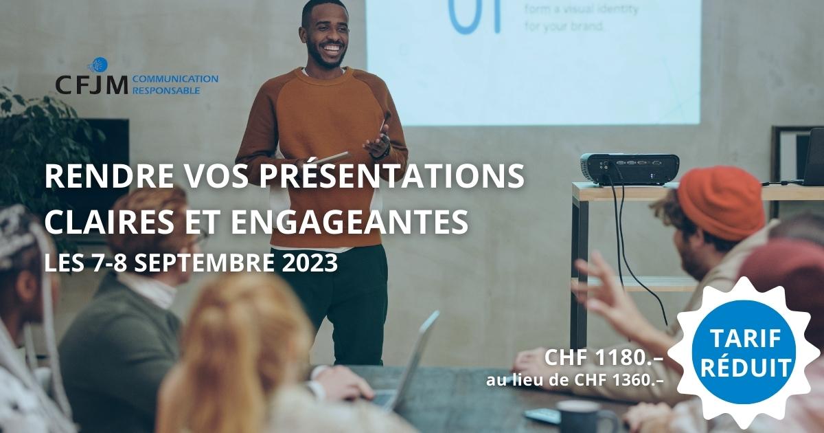❗Ne passez pas à côté de notre offre❗

En ce moment et jusqu'au 17 mai 2023 seulement, notre nouvelle Masterclass " Rendre ses présentations claires et engageantes" est au prix de CHF 1180.- au lieu de CHF 1360.-!

Inscrivez-vous dès maintenant 👉cfjm.ch/produit/rendre…