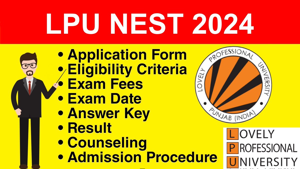 DegreeMult77294's tweet image. LPU NEST 2024 Full Details Explained Video Link - youtu.be/j0M3rfUqflU

@lpuuniversity 
#LPUNEST  
#LPUNEST2024
#LPUForYou
#LPUDiaries
#LifeAtLPU
#BeautifulLPUCampus
#ModernEducationZone
#MEZ