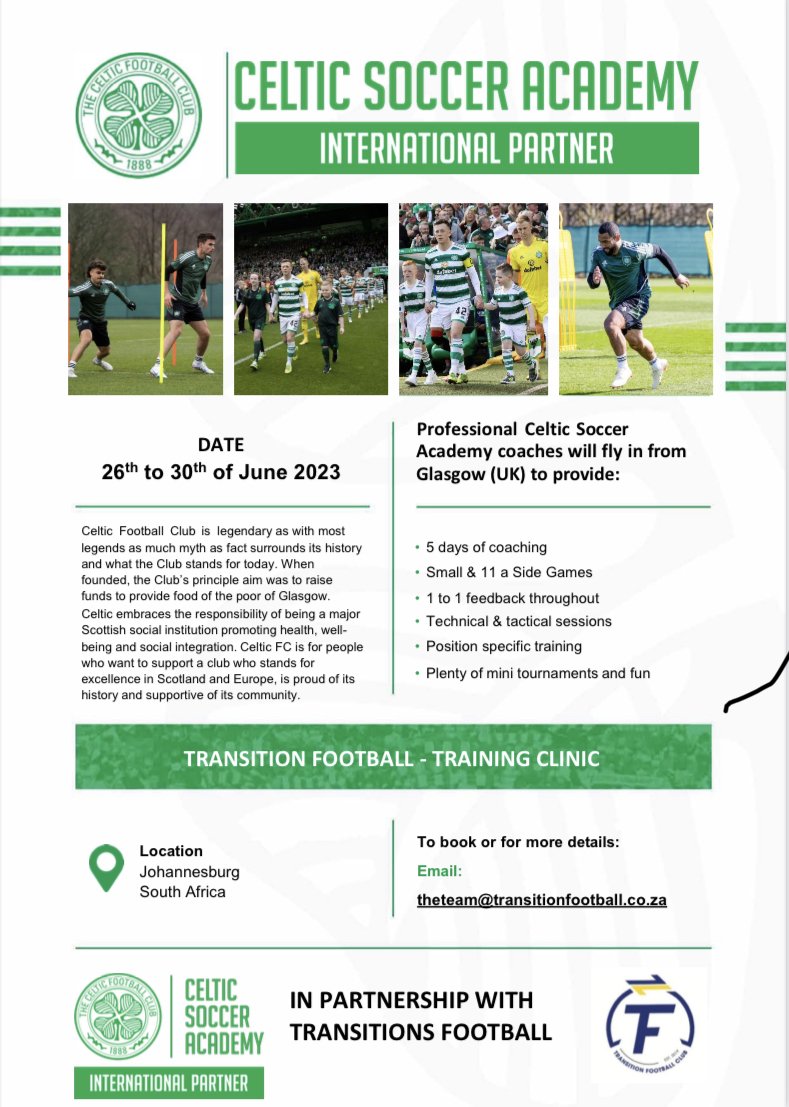thefootyworldy's tweet photo. ๐ฅถ Celtic Transition June Camp details โฝ๏ธ #TransitionFC https://t.co/jS9mSsmbNo