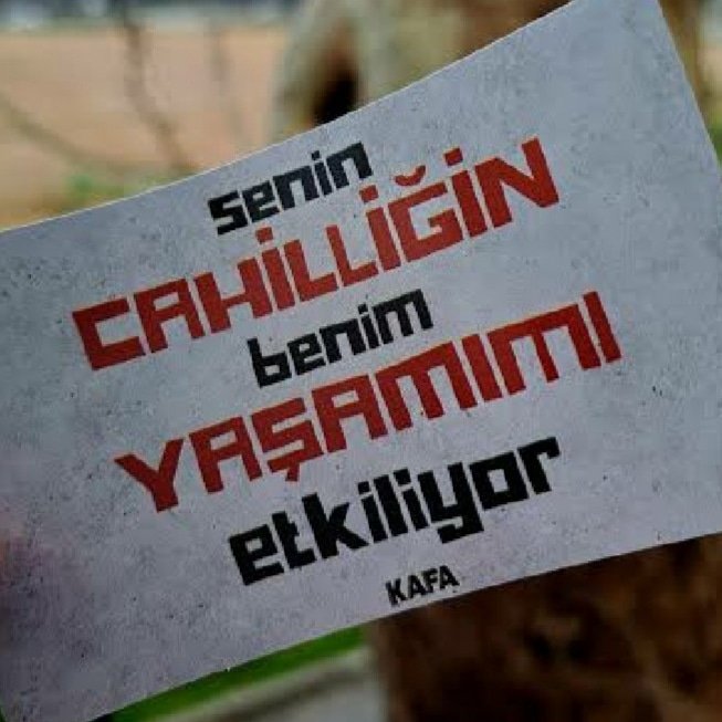 "Zeki bir insana en büyük işkence, cahillerin tercih ettiği düzende yaşamaktır."

George Orwell

#İkinciTur