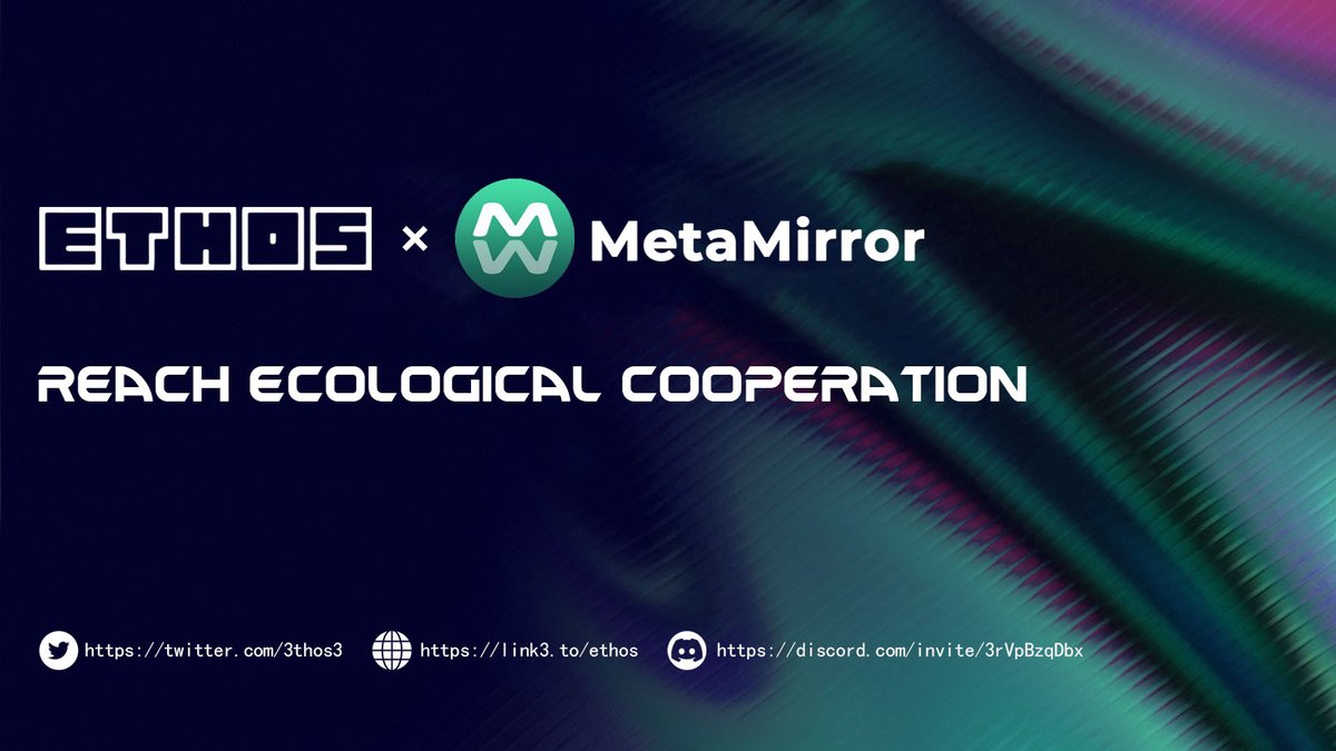 👑Excited to have an ecosystem partnership with @Auth3MetaMirro

💕Building AI Buddy: a smart DID that navigates Web2 &amp; Web3 alongside you, converting data into passive income &amp; access various data- driven services.

🍄We will work together to build an expanded Web 3.0+ paradigm.