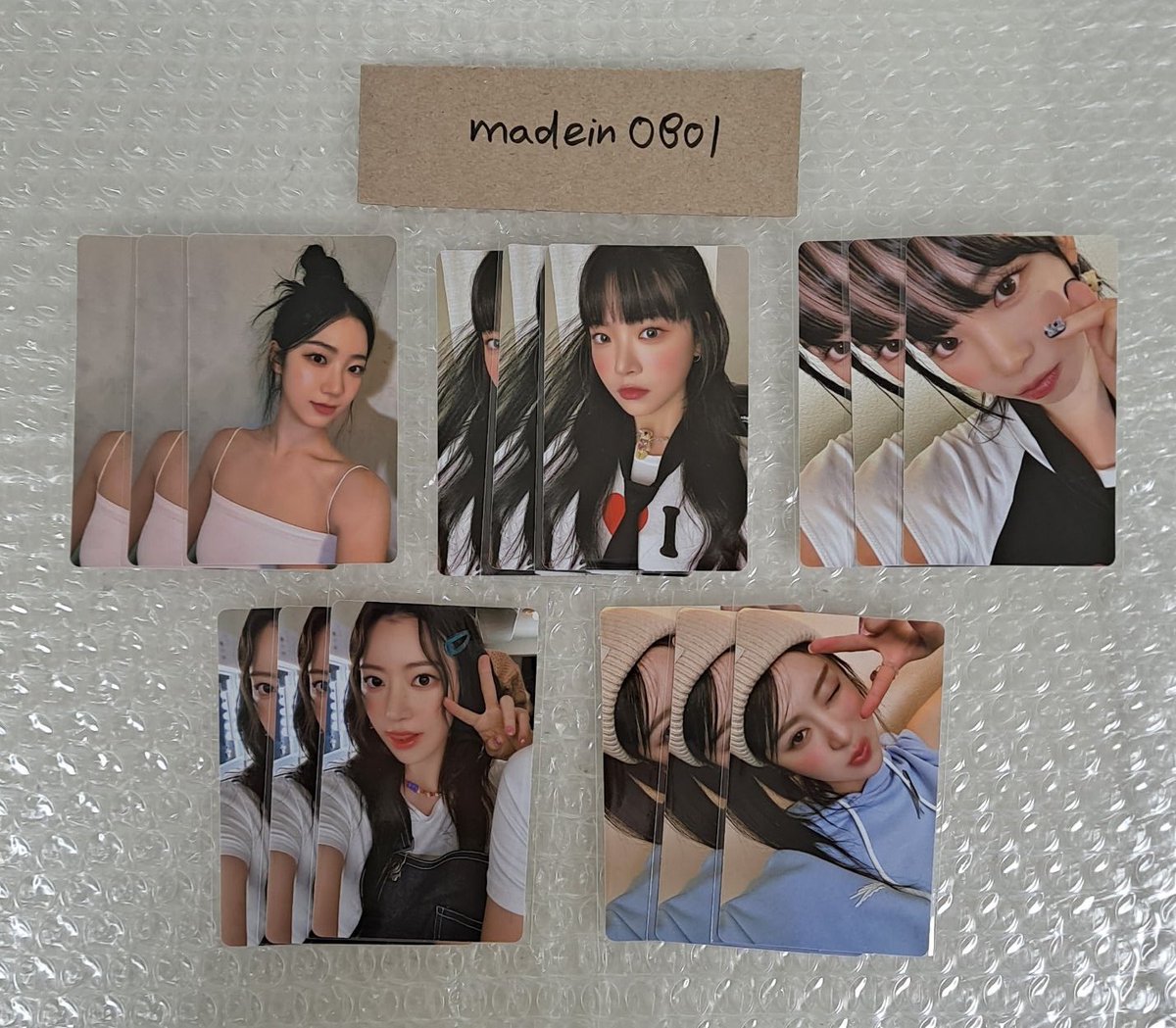 madein0801's tweet photo. — ꒰ #niniUD — Le Sserafim Unforgiven Lucky Draws ꒱
Some sets arrived at my korean address. Powerstation, Soundwave, and M2U photo proofs. https://t.co/i7V1NxsF65