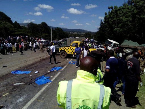 Five people die on the spot after a matatu overturns at the dreaded sachangwan Blackspot.