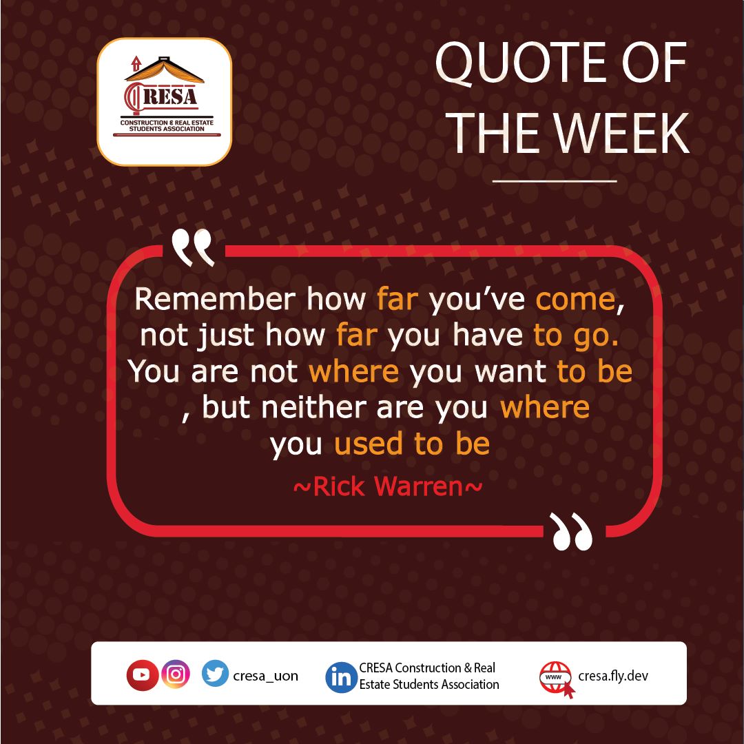 cresa_uon's tweet image. Good morning !
Let's take a moment to appreciate ourselves 👏. 
#MotivationMonday  #evolvingtogether #cresa