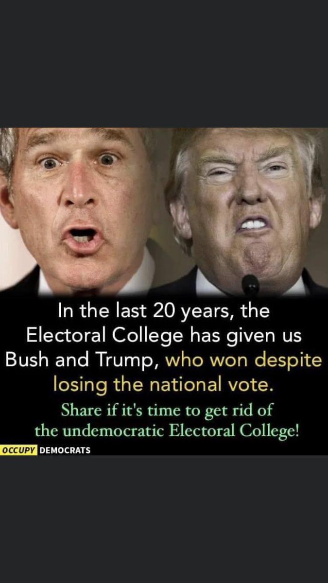 MeidasDW's tweet image. Time to do what the people want. GET RID OF THE ELECTORAL COLLEGE.