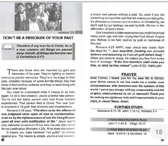 MichaelPeddler's tweet photo. Refuse to be held captive by guilt or memories of the past.... Learn more from today's Rhapsody 👇💓

#DailyBenefits
#champions
#blwcampusministryrocks https://t.co/d3pku3CyHl