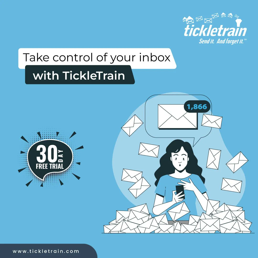 Regain control of your inbox and stay productive with TickleTrain's efficient email management. 

#TickleTrain #EmailMarketing #Emailing #EmailCampaign #EmailMarketingTool #EmailManagement #EmailTips #EmailMarketingCampaigns #EmailAutomation #AutoFollowUp #EmailFollowupTool