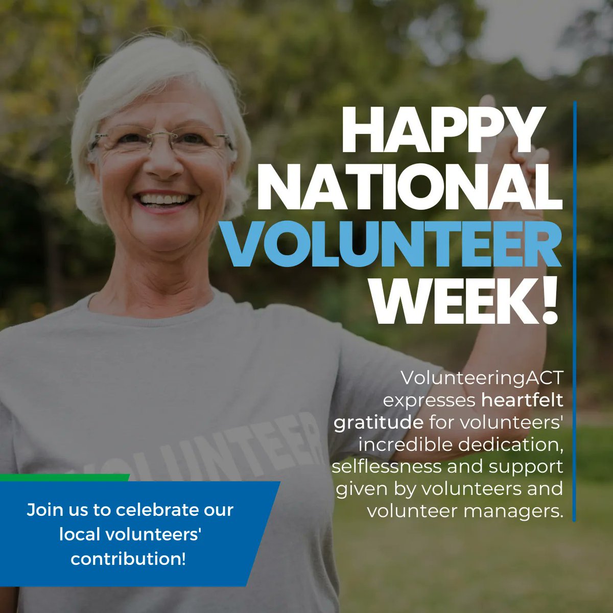 Happy National Volunteer Week! Join us to recognise and celebrate our local volunteers' contribution. Find more information about how to get involved here: buff.ly/3VoPd3Q