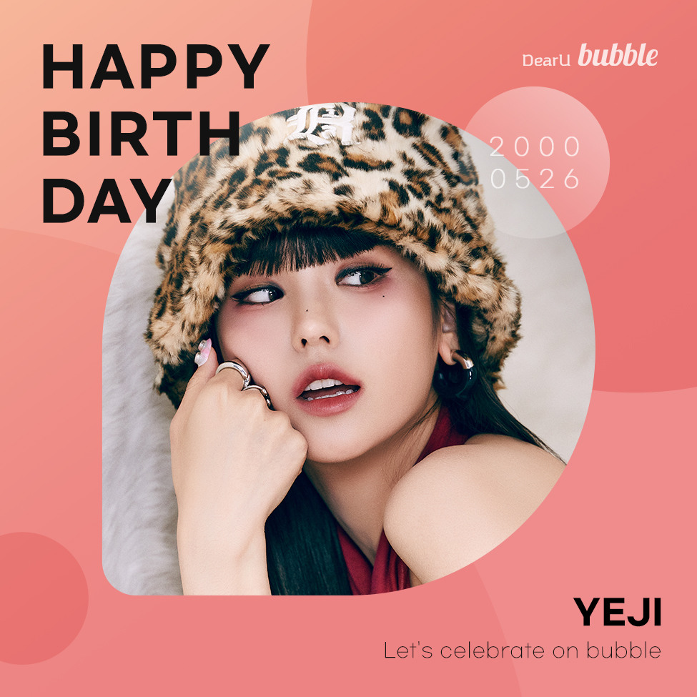 dearu_bubble's tweet photo. 🎂Happy Birthday🎂 YEJI😍

#HappyYEJIDay
#YEJI #예지 #ITZY #있지
#bubble #버블 @ITZYofficial https://t.co/ujWkkq8vq4