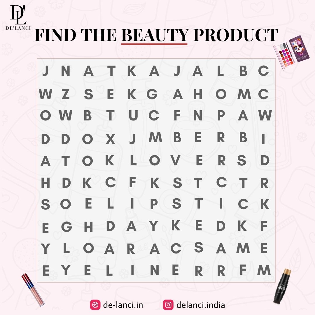 Find it & share it with us ☺️ we are waiting for your answers 💘
#delanciindia #delanci #delancicosmetics #delancisale
#LongLastingMakeup #VeganMakeup #MakeupEssentials #MakeupProducts #crueltyfree #MakeupHacks