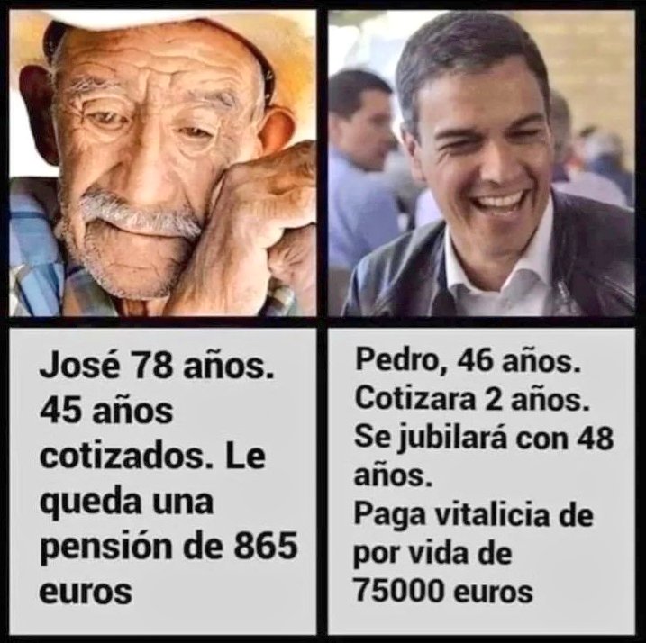 aksaKaLaksalraM's tweet photo. Que bien viven estos sinverguenzas.
Se llama igualdad https://t.co/GSVueYfNf8