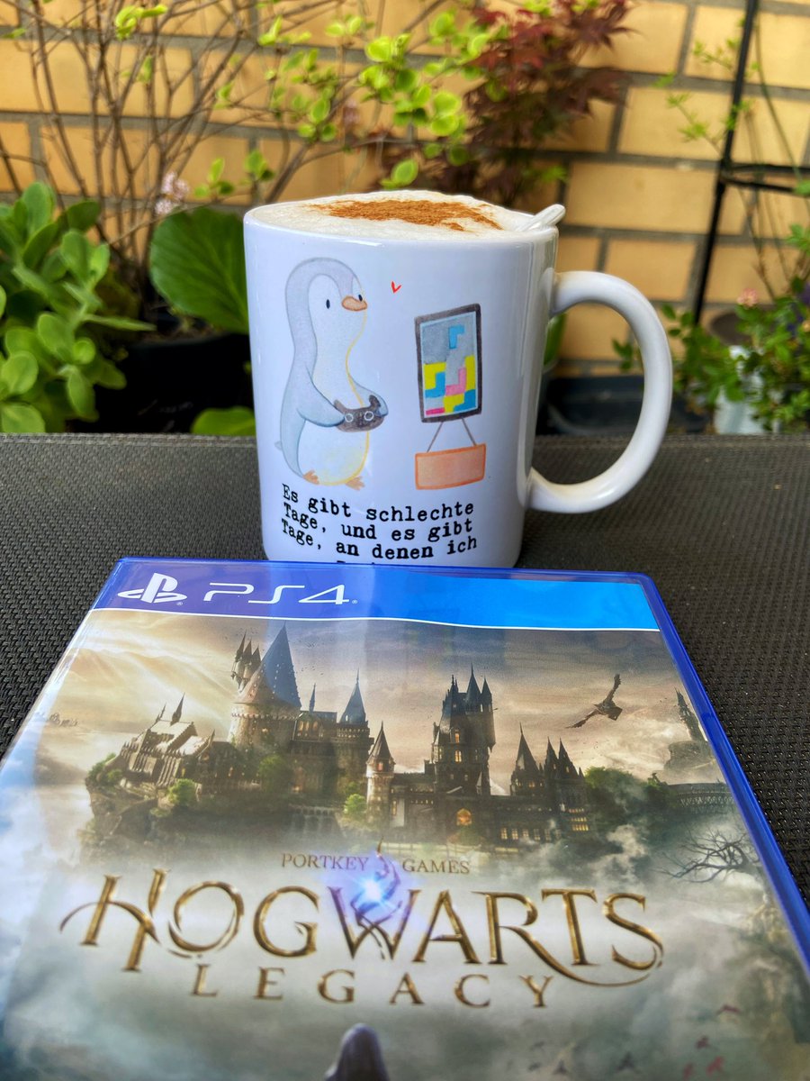 maybfairytale87's tweet photo. „Es gibt schlechte Tage, und es gibt Tage, an denen ich zocke.“ Endlich wird #hogwartslegacyps4 gestartet ☺️ https://t.co/82OqI6u2TS
