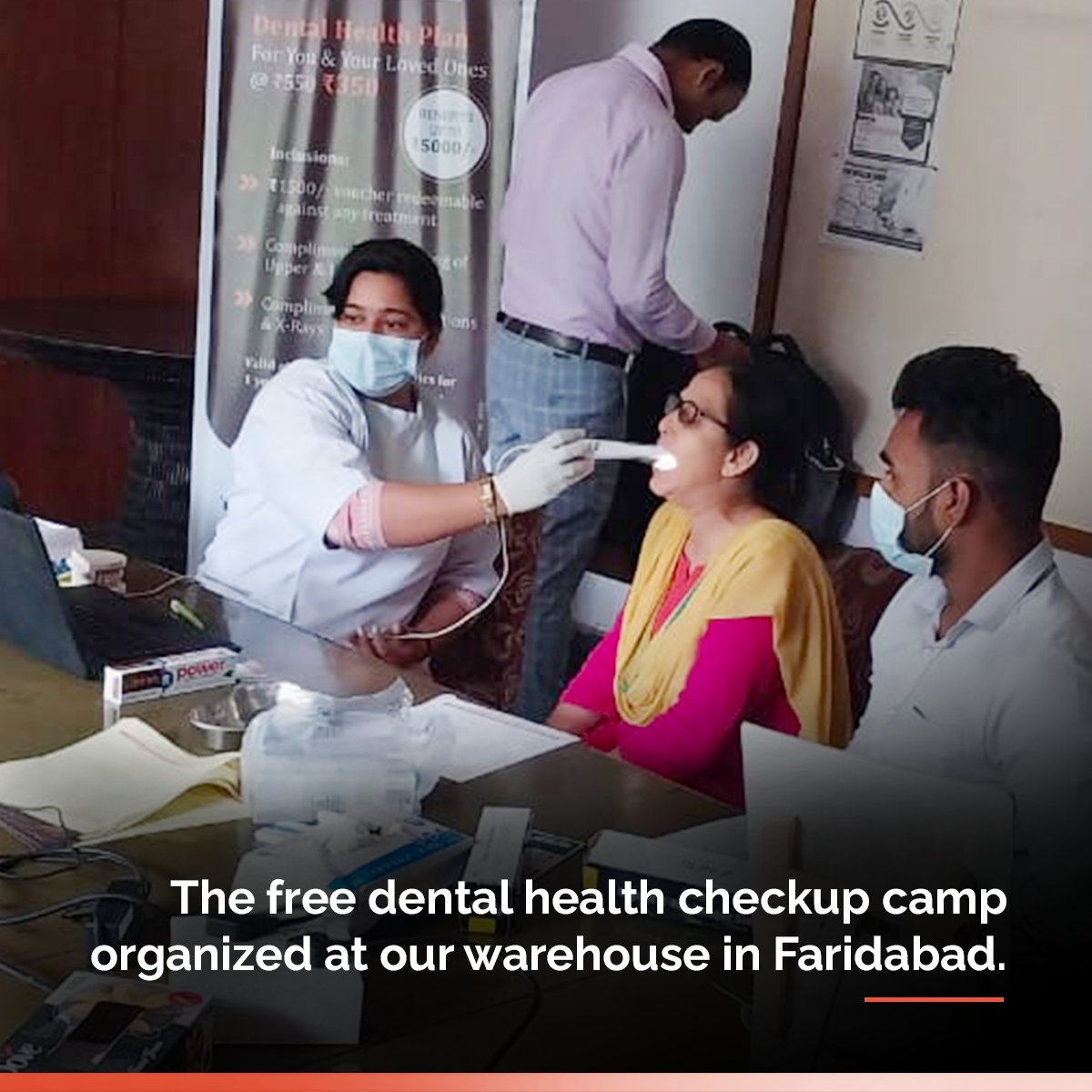 SynchronizedLtd's tweet photo. Your safety and health at work is our responsibility.
An Initiative to build a stronger future at work. We organized a free dental health check-up camp at our warehouse for all our employees.
.
.
.
Know more : https://t.co/2oDnjovukC and connect us : contact@synchronized.in https://t.co/AKjF3XuVlp