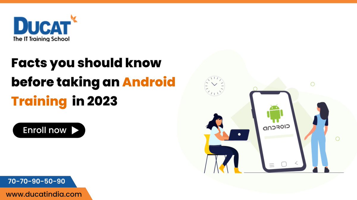 RohanSi44267857's tweet image. Facts you should know before taking an Android Training in 2023

Read More: ducatindia7.wixsite.com/my-site/post/f…

#AndroidTraining #Ducat