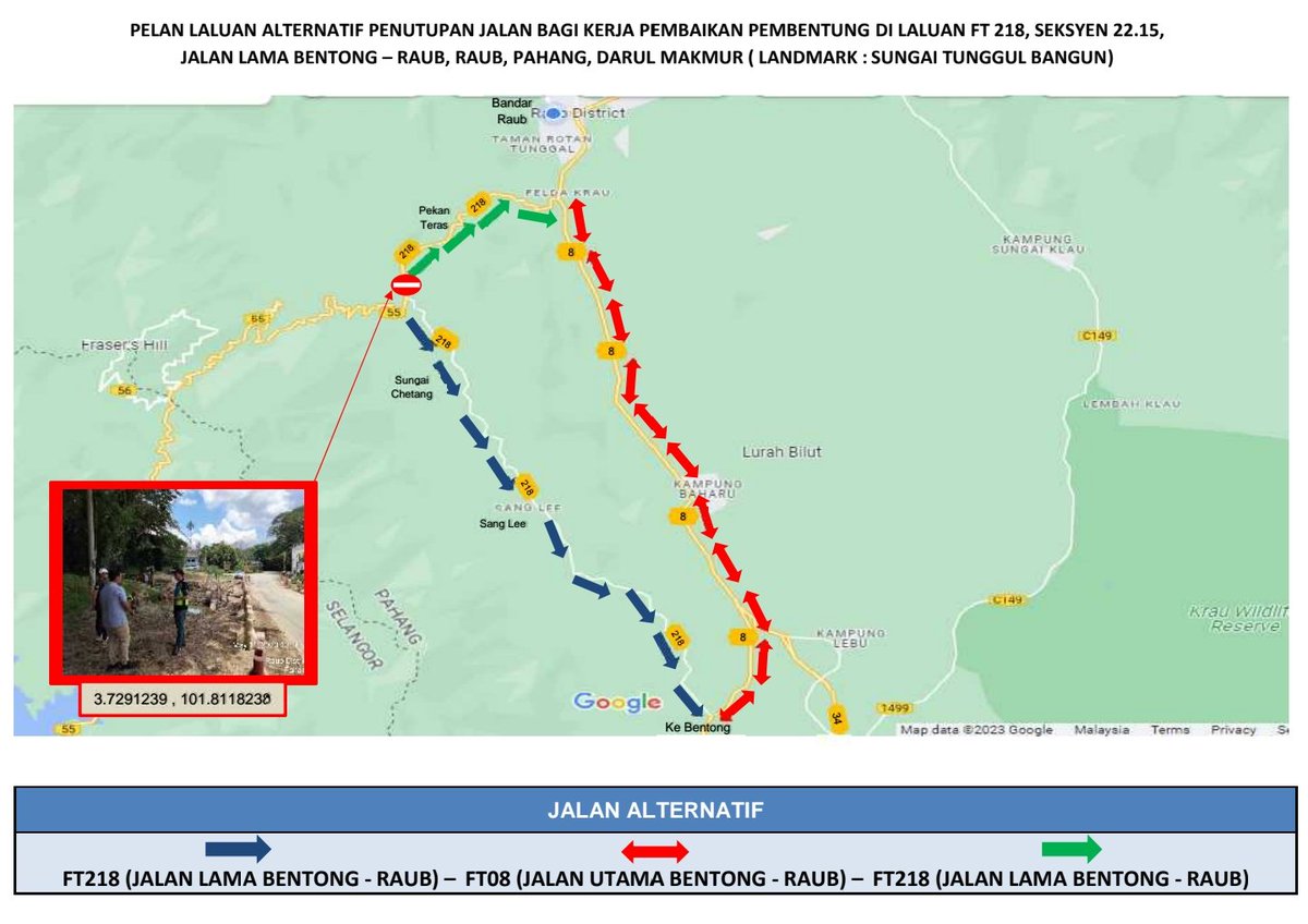 𝐍𝐎𝐓𝐈𝐒 𝐏𝐄𝐍𝐔𝐓𝐔𝐏𝐀𝐍 𝐒𝐄𝐌𝐄𝐍𝐓𝐀𝐑𝐀 𝐉𝐀𝐋𝐀𝐍 𝐁𝐀𝐆𝐈 𝐊𝐄𝐑𝐉𝐀-𝐊𝐄𝐑𝐉𝐀 𝐏𝐄𝐌𝐁𝐀𝐈𝐊𝐀𝐍 𝐏𝐄𝐌𝐁𝐄𝐍𝐓𝐔𝐍𝐆 𝐃𝐈 𝐋𝐀𝐋𝐔𝐀𝐍 𝐅𝐓𝟐𝟏𝟖, 𝐒𝐄𝐊𝐒𝐘𝐄𝐍 𝟐𝟐.𝟏𝟓, (𝐉𝐋𝐍 𝐋𝐀𝐌𝐀 𝐁𝐄𝐍𝐓𝐎𝐍𝐆 – 𝐑𝐀𝐔𝐁) 𝐊𝐏𝐃 𝐒𝐄𝐌𝐔𝐀 𝐉𝐄𝐍𝐈𝐒 𝐊𝐄𝐍𝐃𝐄𝐑𝐀𝐀𝐍