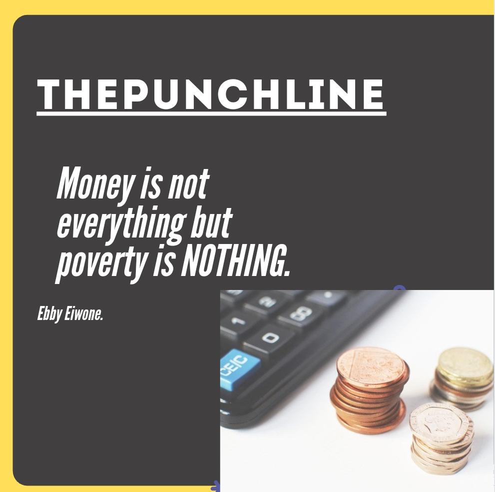 earlmarshalls's tweet photo. Poverty is not lack of money #thepunchline https://t.co/bcbWQ5UTTI