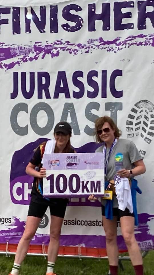 catjones83's tweet photo. So proud in completing the Jurassic coast 100km @UltraChallenges alongside my sister! Legs and Feet are feeling it today #macmillan #beautifuldorset https://t.co/Z6xQXS8gq0