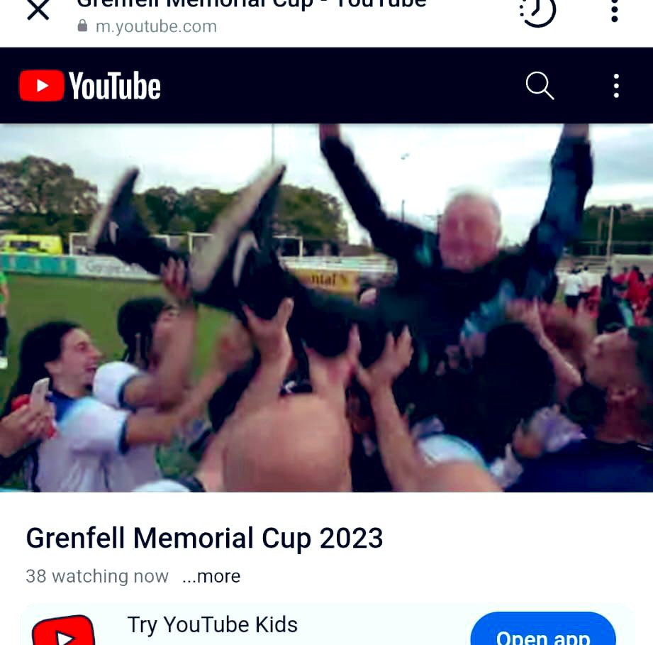 It was a Honour &amp; Privilege to be asked by the Survivors &amp; the Bereaved of Grenfell 💚to be their Manager at Memorial Cup at St George’s Park &amp; we won 5-4