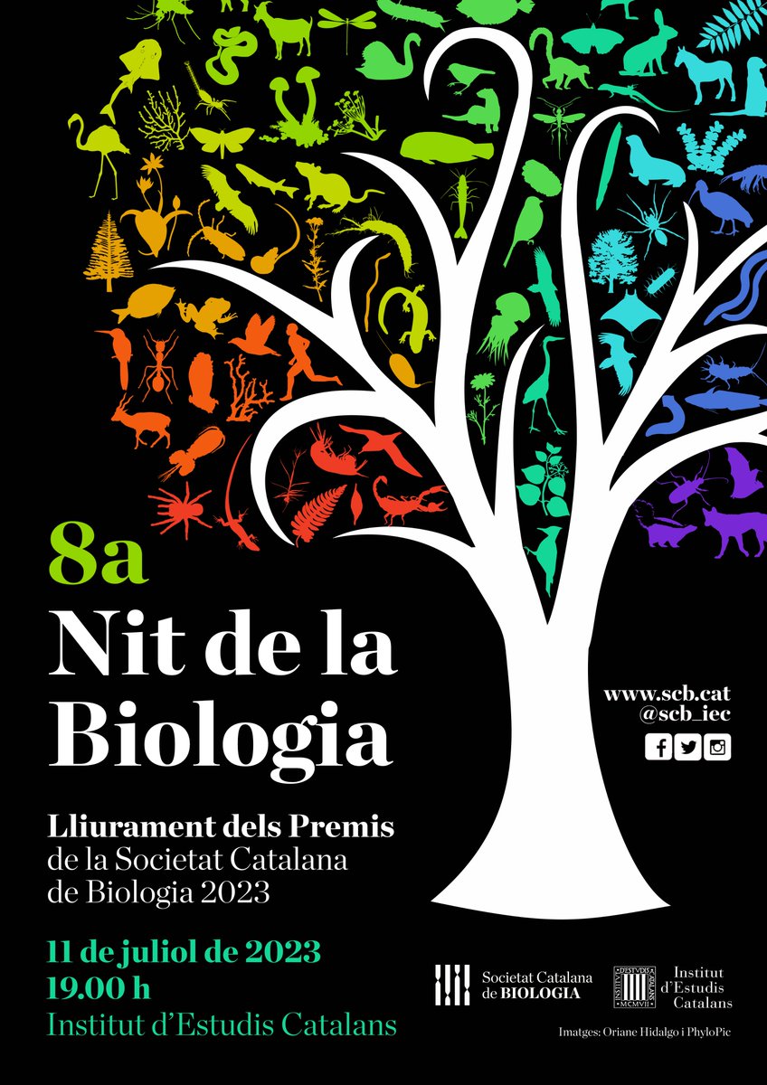 🌙👩‍🔬Vols assistir a la Nit de la Biologia i conèixer de primera mà als finalistes i guanyadors dels Premis SCB d'enguany? Reserva la teva plaça, t'hi esperem! 🗓 11 de juliol ⏰19 h 📍 @iec 🔗bit.ly/3Iatnvm #NitBio2023 #PremisSCB2023