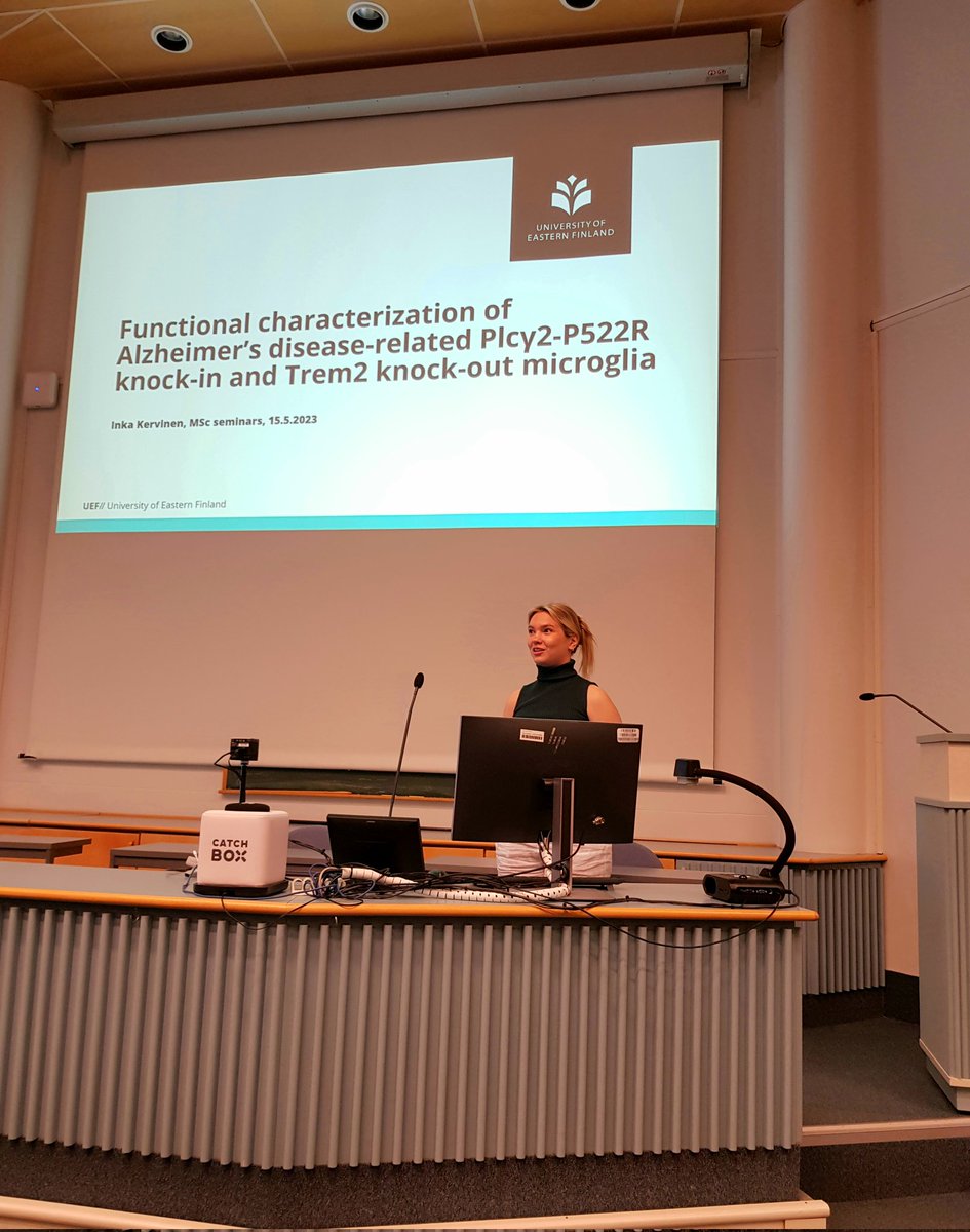 TiinaKuningas's tweet photo. Starting the Biomedicine MSc thesis seminars of this spring semester - we will have altogether 22 great presentations this week @UEF_Biomed https://t.co/XHJ4dF0xaL