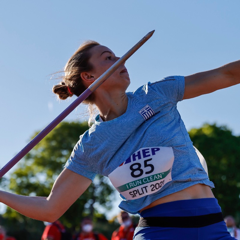 WorldAthletics's tweet photo. Last summer Elina Tzengko became the youngest ever athlete to win a European javelin title.

It signalled her arrival on the senior stage as a major player in the women’s javelin, now and into the future 👇