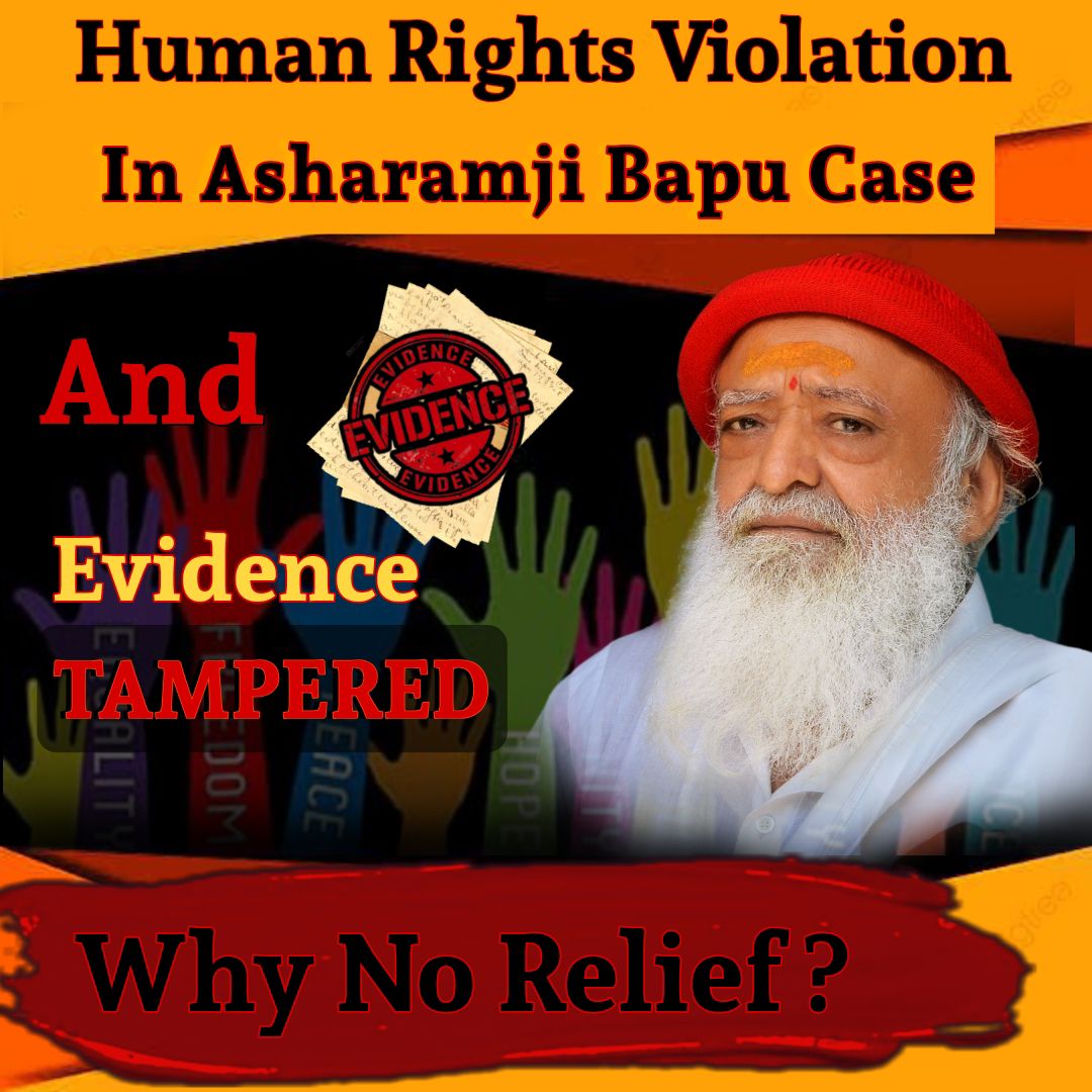 #RightsForAll but 
Exceptional Scenario is adopted for 
Sant Shri Asharamji Bapu
Why ❓ 
Human Rights are ignored in this case by judiciary no justice for a 87 yrs old Sant 😢