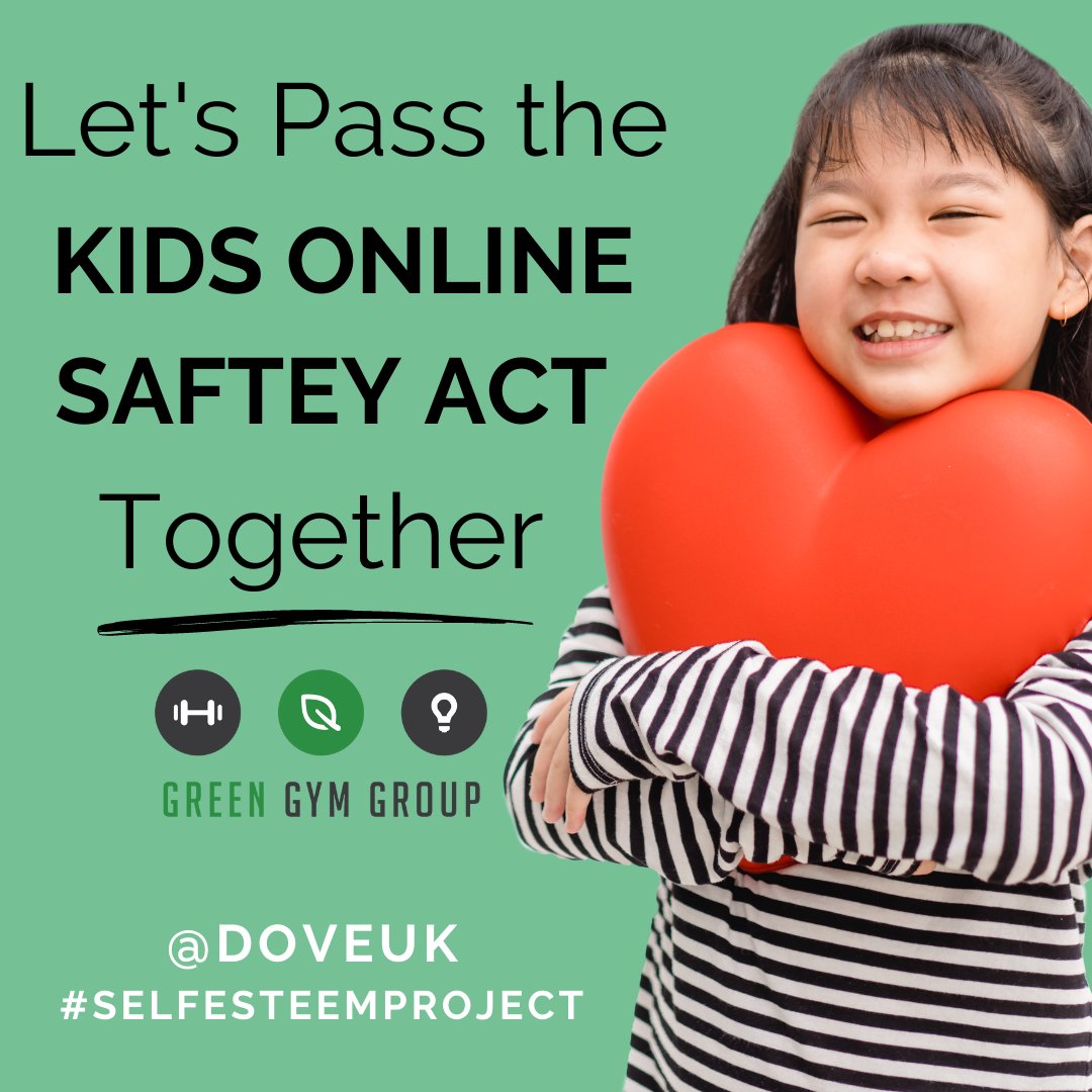 GreenGymGroup's tweet image. Here @greengymgroup we strongly believe in the Kids Online Safety Act and the Self Esteem Project in general.

Check out the Dove website for more information.

#selfesteemproject #greengymgroup #Dove #doveselfesteemproject #workoutsforwomen #kemptown #sustainablefitness