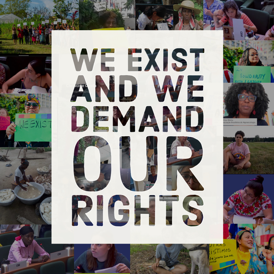 SID_INT's tweet image. As the negotiations on #GEWGE start today, billions of women, girls and non-cis hetero-normative persons bear the brunt of the intertwined food, health, and climate crises.  #WeExist #CFSGender