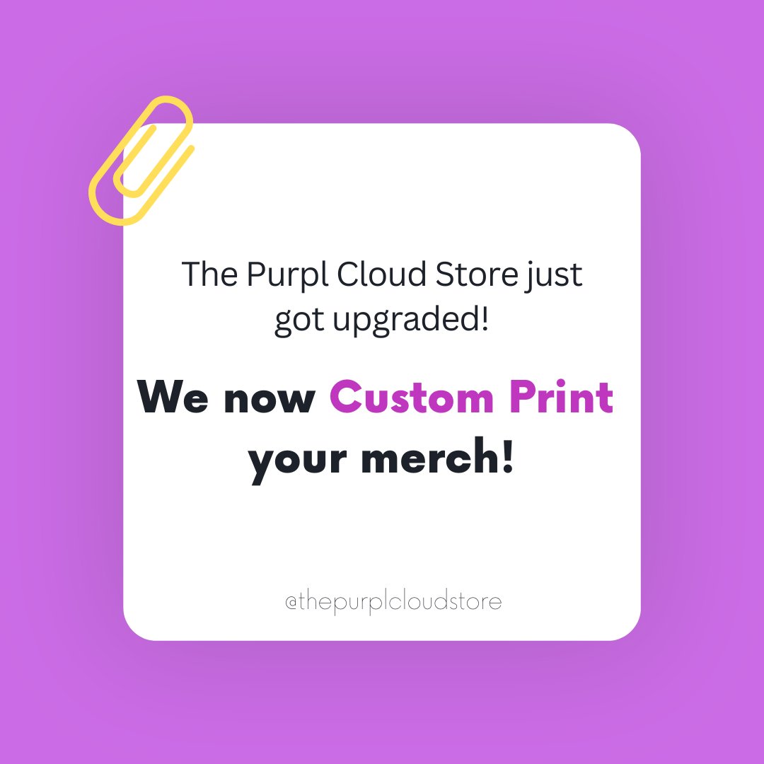 Introducing Customized Printing!

The Purpl Cloud Store just leveled up! We're thrilled to announce  the launch of our brand-new Customized Printing service!
#CustomizedPrinting #ExpressYourStyle #UnleashYourCreativity #PersonalizeIt #MakeItYours #CustomPrintIndia #CustomGifts